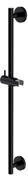 Suport de dus Omnires, bară glisantă, 66 cm, negru semi-mat