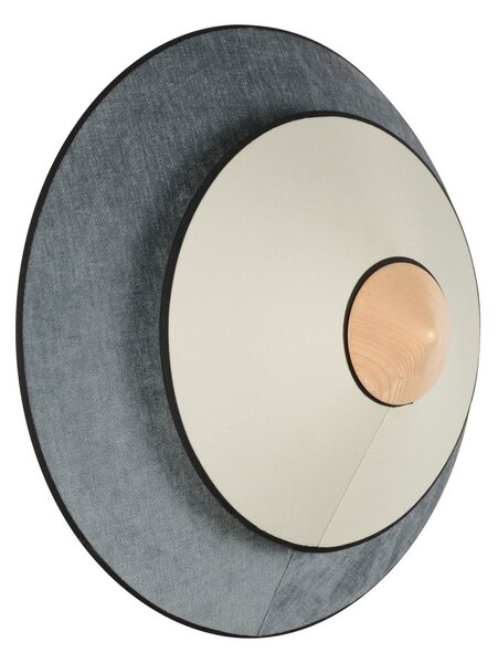 Lampă de perete Forestier, Cymbal, reglabil, Albastru, Camera de zi, Țesătură / Textil, Design
