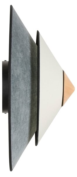 Lampă de perete Forestier, Cymbal, reglabil, Albastru, Camera de zi, Țesătură / Textil, Design