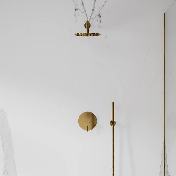 Set de dus incastrat Omnires Y, auriu lucios