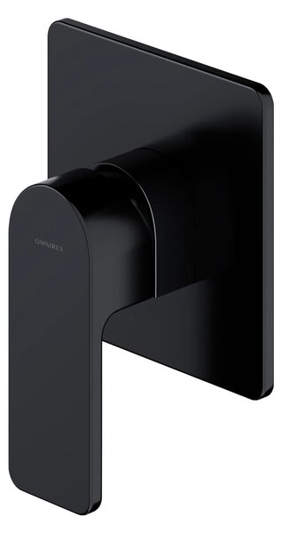 Baterie incastrata pentru dus Omnires Baretti Negru Mat
