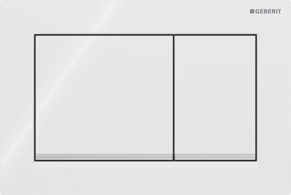 Geberit Omega20 buton de spălare pentru WC crom lucios-alb 115.080.KJ.1