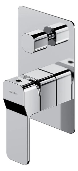 Baterie incastrata pentru dus Omnires Slide crom