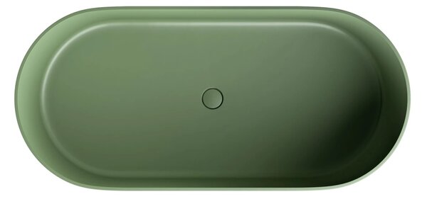 Cada freestanding, Omnires OVO M+, 160 x 75 cm, verde mat