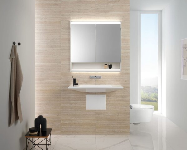 Geberit One vas wc cu capac soft-close agăţat fără margine cu spălare turbionară alb lucios 500.201.01.1
