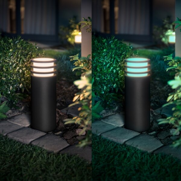 Philips - Lampă LED RGB reglabilă pentru exterior Hue LUCCA 1xE27/8,1W/230V IP44