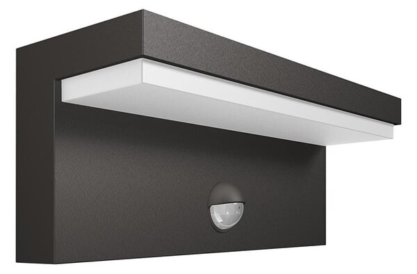 Aplică LED de exterior cu senzor BUSTAN 2xLED/4,5W IP44 Philips 16484/93/P0