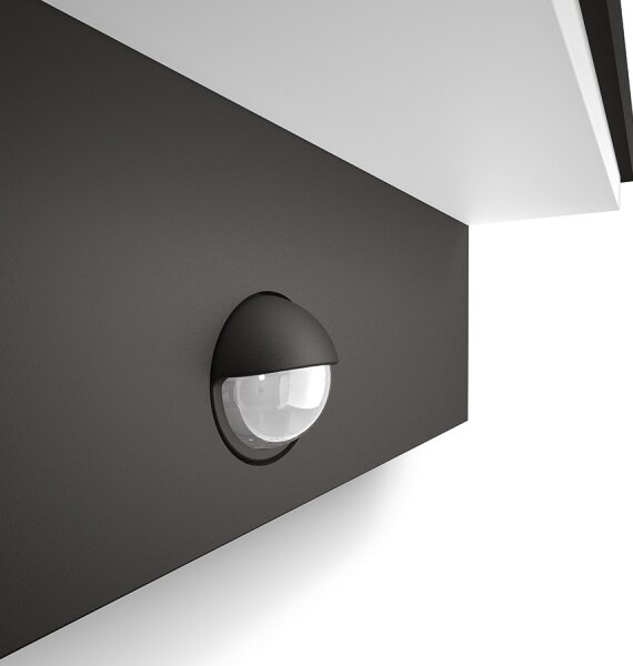 Aplică LED de exterior cu senzor BUSTAN 2xLED/4,5W IP44 Philips 16484/93/P0