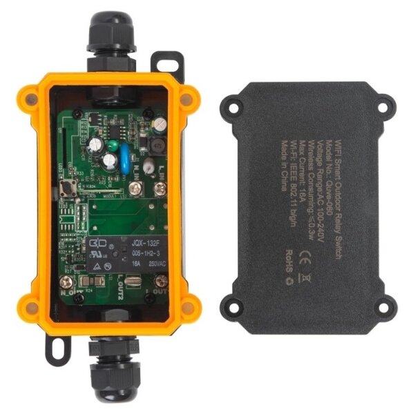 Comutator inteligent de exterior Immax NEO 07746L NEO LITE 3680W/230V/16A IP68 Wi-Fi Tuya