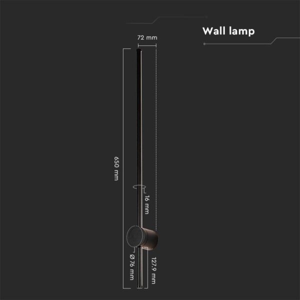 Aplică LED de exterior LED/12W/230V 4000K IP65 negru