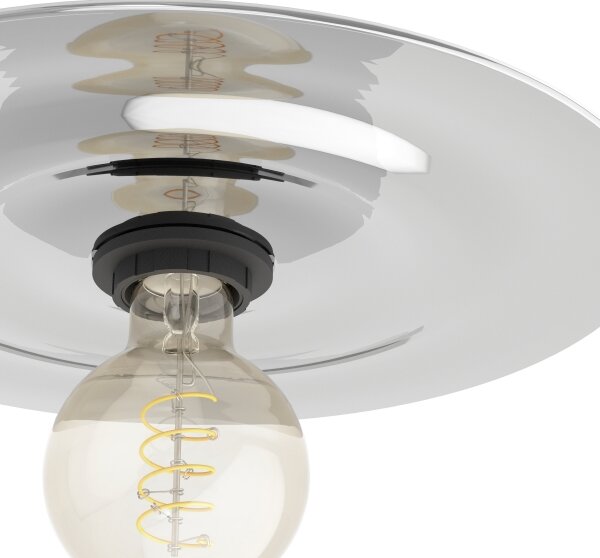 Plafonieră Eglo 44028 LINTMILL 1xE27/40W/230V gri