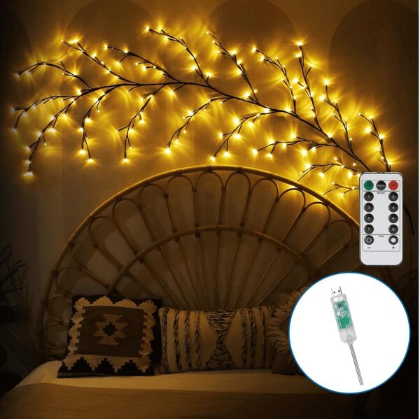 Decorațiune LED de perete Aigostar 144xLED/5W/5V alb cald