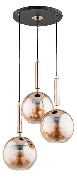 Lustră pe cablu VOLDA 3xE27/15W/230V d. 52 cm alamă