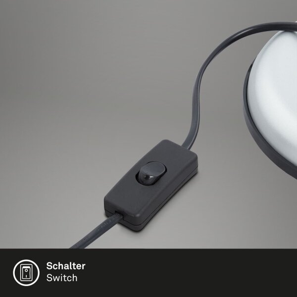 Brilo - Lampă de masă PIXA 1xE14/25W/230V, argintie