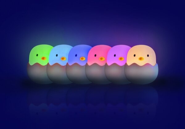 Lampă LED RGB tactilă reîncărcabilă dimabilă pentru copii MegaLight EGGY EGG LED/5V