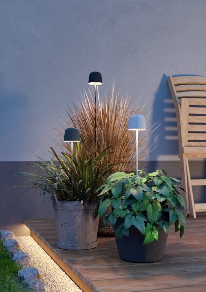 Eglo 901877 - Lampă de masă LED MANNERA-S, reglabilă și reîncărcabilă, pentru exterior, LED/1,8W/5V, IP54, neagră