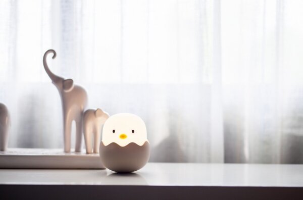 Lampă LED RGB tactilă reîncărcabilă dimabilă pentru copii MegaLight EGGY EGG LED/5V