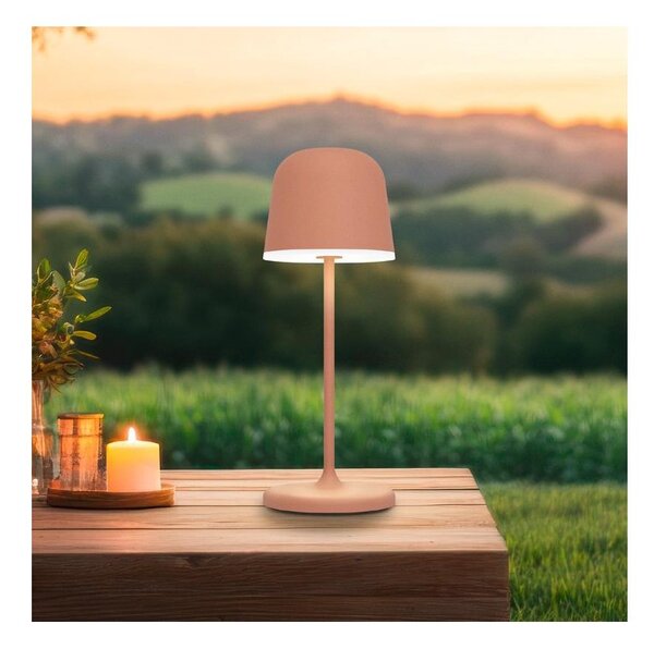 Eglo 901938 - Lampă de masă LED MANNERA-S, reîncărcabilă, dimabilă, pentru exterior, 1,8 W / 5 V, IP54, portocalie