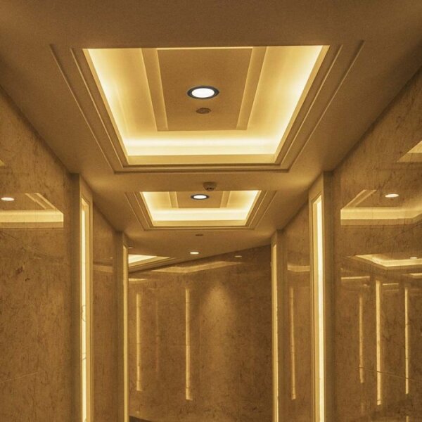 LED spot încastrat 12W 230V 3000/4000/6400K pr. 12 cm negru