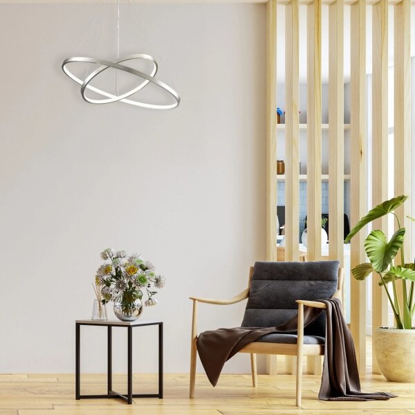 Lustră LED pe cablu LEA LED/35W/230V 4000K d. 60 cm crom