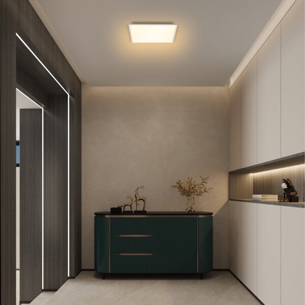 Brilagi - Plafonieră LED SLIMFRAME dimabilă, 36W, 230V, 45x45 cm, albă + telecomandă