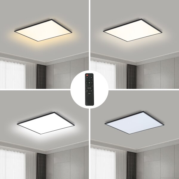 Brilagi - Corp de iluminat LED reglabil SLIMFRAME LED/36W/230V 45x45 cm negru + telecomandă
