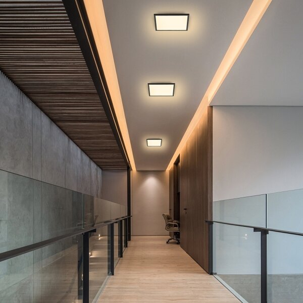 Plafonieră LED Brilagi SLIMFRAME LED/25W/230V 30x30 cm negru