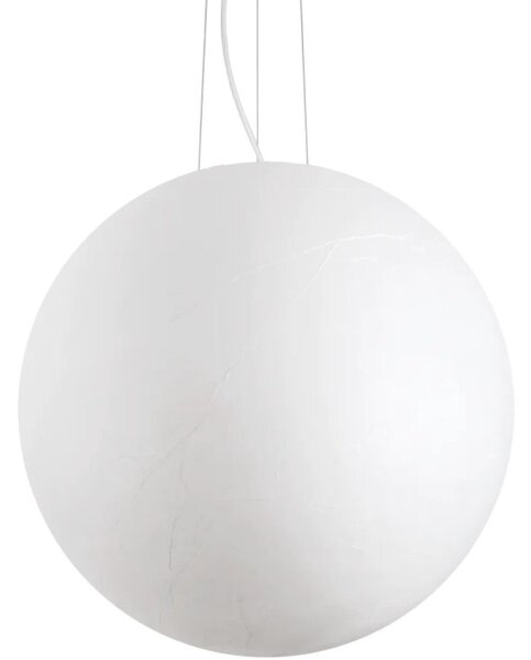 Lustră pe cablu Ideal Lux CARTA 1xE27/60W/230V d. 60 cm alb