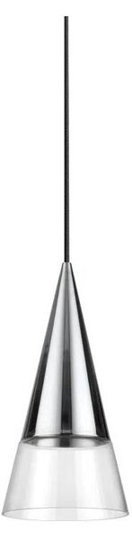 Lustră LED pe cablu Ideal Lux CONO 1xGU10/7W/230V d. 15 cm crom