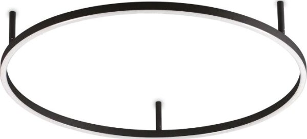 Ideal Lux - Plafonieră LED ORACLE SLIM, 37W, 230V, 4000K, diam. 70 cm, negru