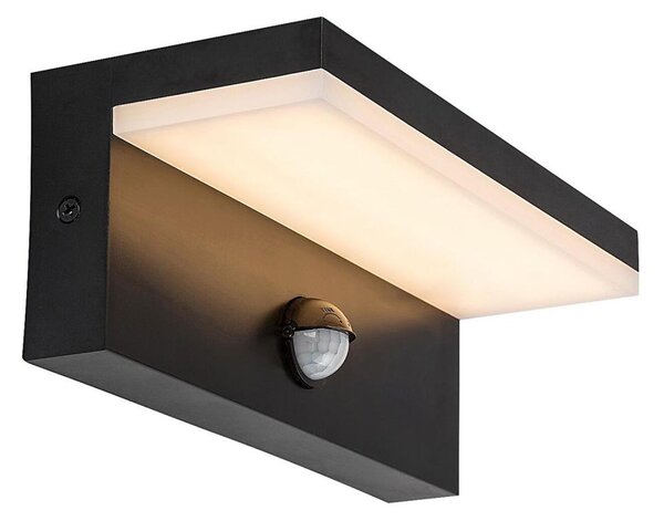 Aplică LED de exterior cu senzor Rabalux 77115 ZARAGOZA LED/9W/230V IP54 negru