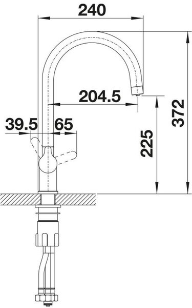 Blanco Trima baterie bucătărie pe picior crom 520840