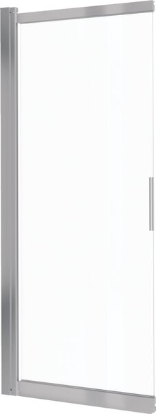 Deante Prizma paravan cadă 98.1 cm două piese periat/sticlă transparentă KTJ_F73R