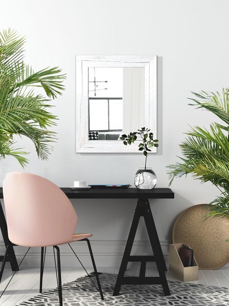 Styler Jyvaskyla oglindă 60x86 cm dreptunghiular alb-lemn LU-01215