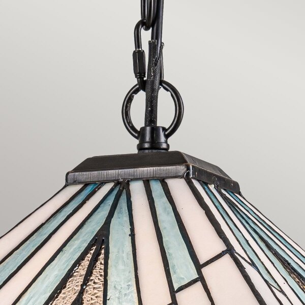 Elstead TF-ALDERLEY-P - Candelabru cu lanț Tiffany ALDERLEY 1xE27/60W/230V