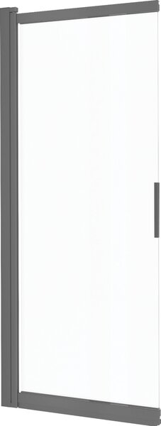 Deante Prizma paravan cadă 98.1 cm două piese grafit mat/sticlă transparentă KTJ_D73R