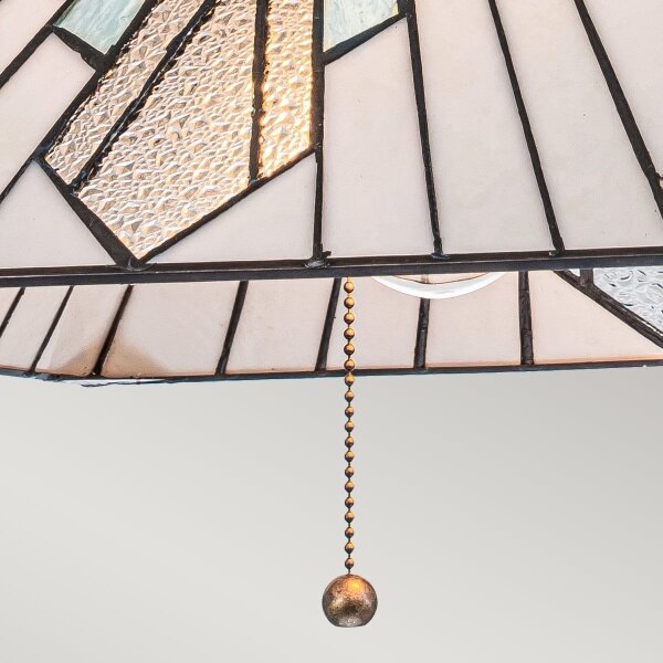 Elstead TF-ALDERLEY-P - Candelabru cu lanț Tiffany ALDERLEY 1xE27/60W/230V