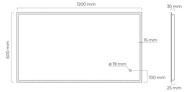 Oltens Nordlis oglindă 60x120 cm dreptunghiular cu iluminare cu covoraș de încălzire 64107000