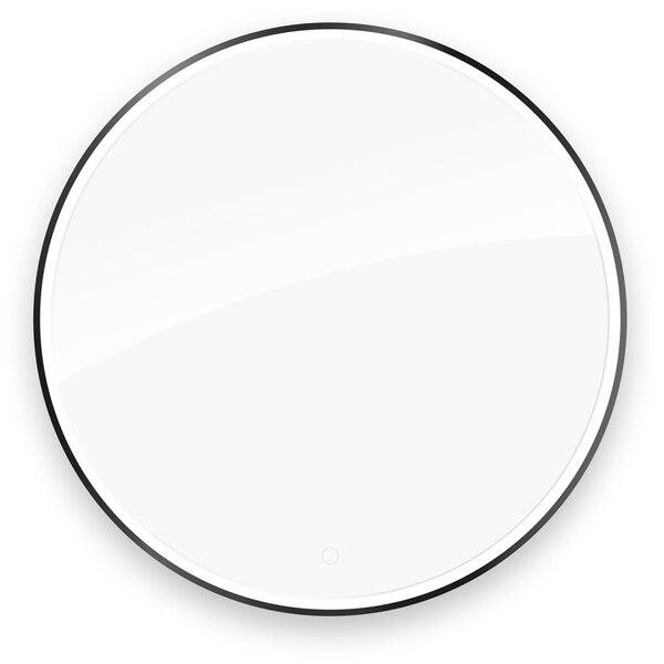 Oltens Nordlis oglindă 100x100 cm rotund cu iluminare da negru 64110300