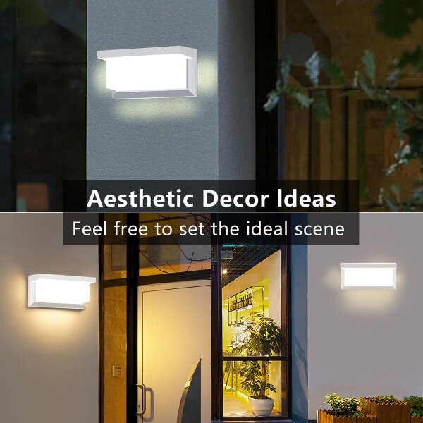 Aplică de exterior Brilagi BRICKY 1xE27/60W/230V alb IP54