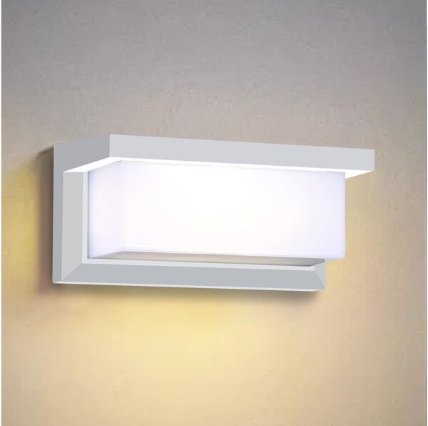 Aplică de exterior Brilagi BRICKY 1xE27/60W/230V alb IP54