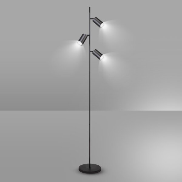 Lampadar Brilagi SELE 3xGU10/30W/230V negru