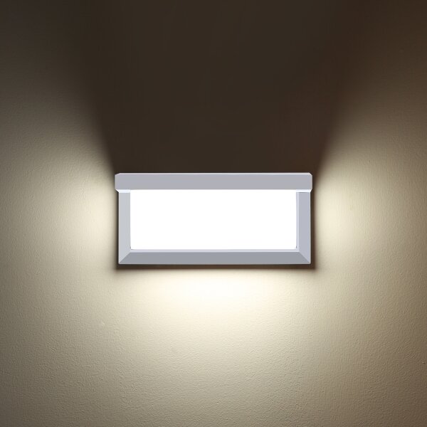 Aplică de exterior Brilagi BRICKY 1xE27/60W/230V alb IP54