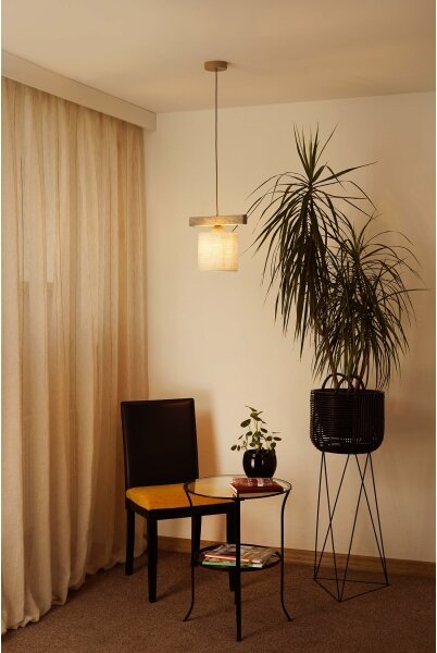 Lustră pe cablu Brilagi FOREST 1xE27/15W/230V pin/maro/crem