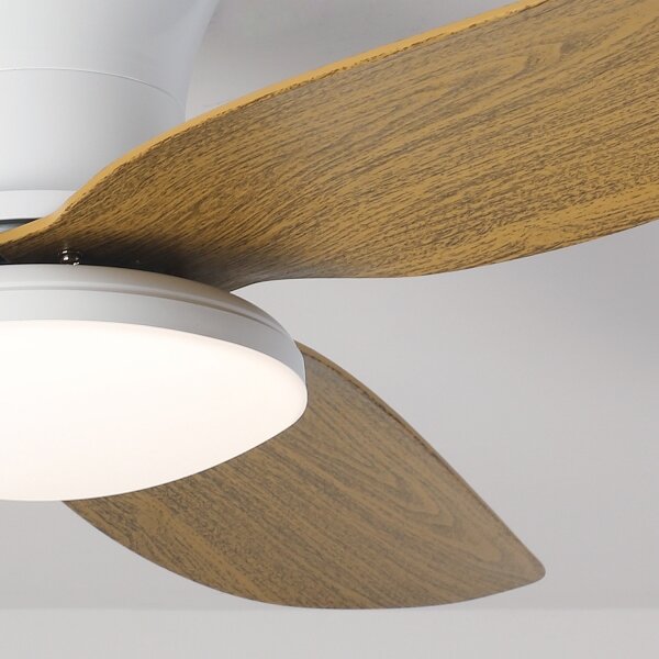 BRILAGI LED ventilator tavan dimabil 30W 230V 3000-6500K alb/maro + DO