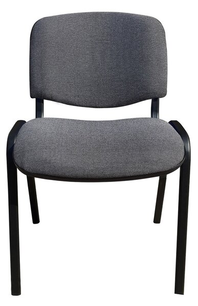 Scaun vizitator GOA BLACK, Gri stofa cagliari