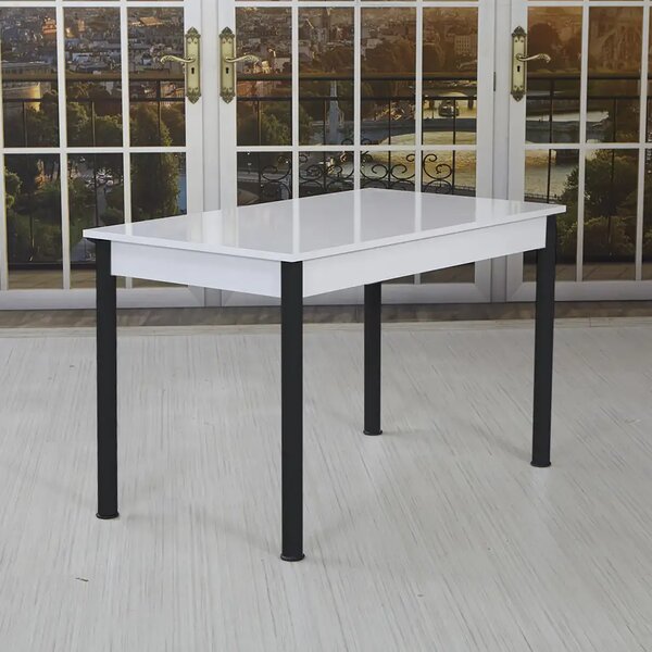 Masa bucatarie Bella negru marmorat, 120 cm
