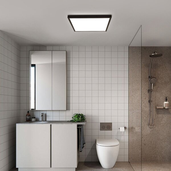 Plafonieră LED pentru baie Brilagi FRAME LED/50W/230V 3000/4000/6000K IP44 negru