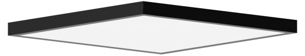Plafonieră LED pentru baie FRAME LED/40W/230V 60x60 cm IP44 negru Brilagi