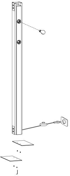 Eglo 43471 - Lampadar LAYHAM 4xE27/60W/230V